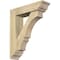 Ekena Millwork Balboa Traditional Rough Sawn Bracket w/ Offset Brace, Douglas Fir, 6"W x 22"D x 26"H BKT0604X22X26BOA01RDF - alternate 1